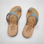 Comi Women Leather Toe Three Straps Slide - Image 36