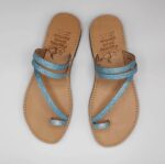 Comi Women Leather Toe Three Straps Slide - Image 37