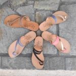 Comi Women Leather Toe Three Straps Slide - Image 47