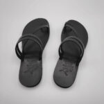 Comi Women Leather Toe Three Straps Slide - Image 52