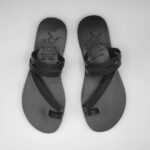 Comi Women Leather Toe Three Straps Slide - Image 53