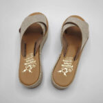 Xi Platform Black Leather Cross Strap Sandals - Image 7