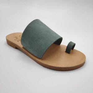 Leather Sandals with Toe Ring