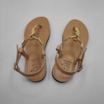 Keros Gold t strap sandal gold - Image 3
