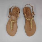 Keros Gold t strap sandal gold - Image 2