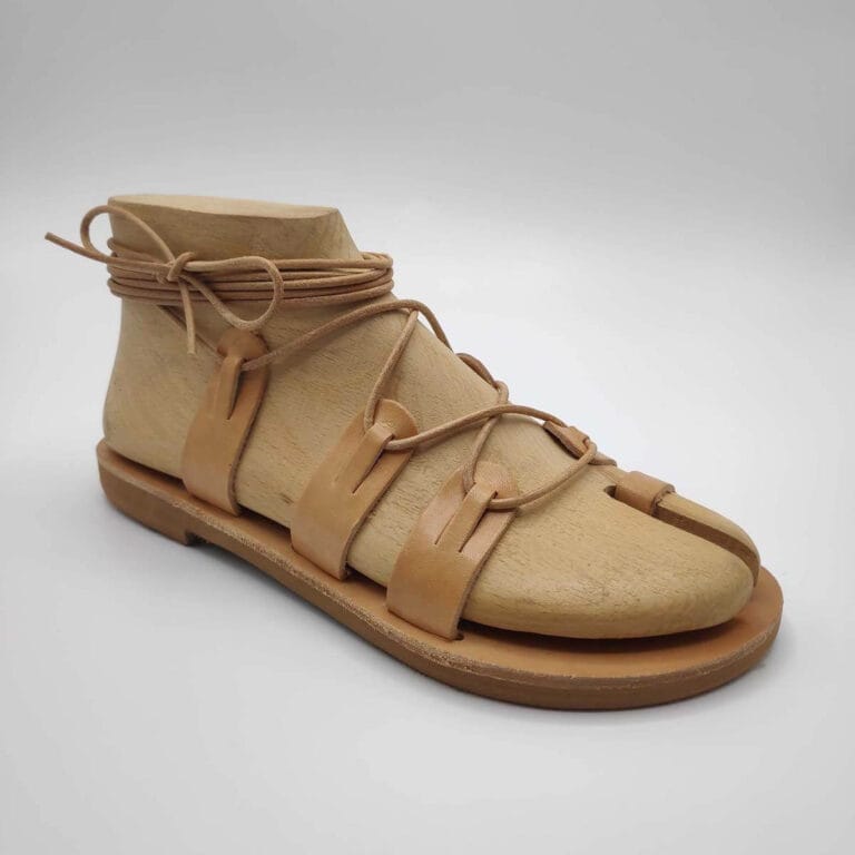 SPARTIAT Lace Up Sandals - Pagonis Greek Sandals