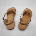 Criss Cross Ankle Strap Leather Sandal - Image 9