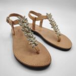 Melinos Small Butterfly Strass Embellished Wedding Sandals