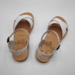 Criss Cross Ankle Strap Leather Sandal - Image 12