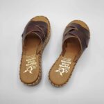 Xi Platform Black Leather Cross Strap Sandals - Image 52