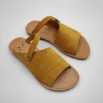 Potamides Yellow Leather Sandals - Image 4