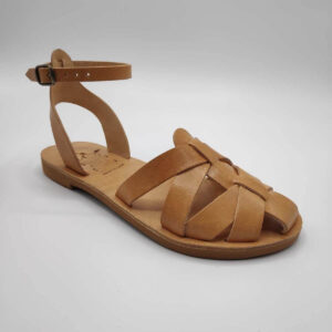 Lefkoni Closed toe leather sandal Multicolor