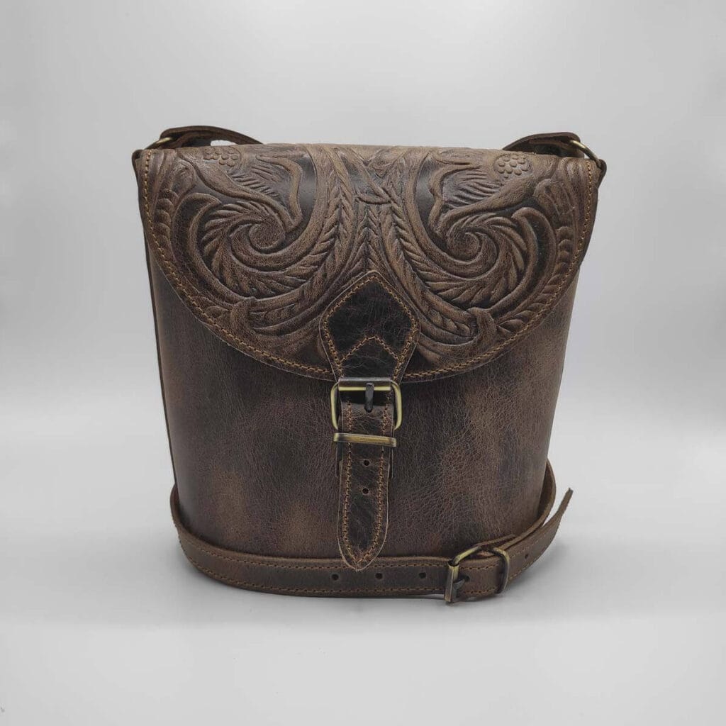 Genuine leather Bucket bag