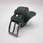 3.5cm Handmade Leather Belt Suede - Image 11