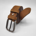 3.5cm Handmade Leather Belt Suede - Image 13