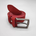 3.5cm Handmade Leather Belt Suede - Image 6