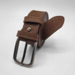 3.5cm Handmade Leather Belt Suede - Image 14
