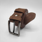 4cm Leather Belts For Men Suede - Image 14