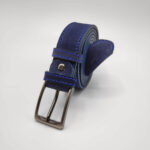 Στενή Δερμάτινη Ζώνη Σουέτ 3cm