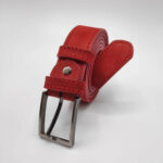 3cm Men's Leather Dress Belt Suede - Image 14