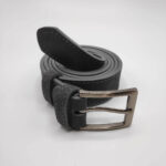 3cm Men's Leather Dress Belt Suede - Image 3