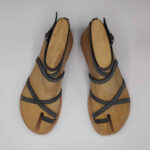 Dimitra Flat Strappy Leather Sandals - Image 2