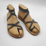 Dimitra Flat Strappy Leather Sandals - Image 5