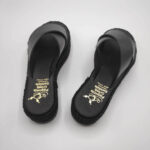 Xi Platform Black Leather Cross Strap Sandals - Image 13