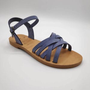 Strappy leather ankle sandal Ciel