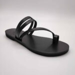 Comi Women Leather Toe Three Straps Slide - Image 49