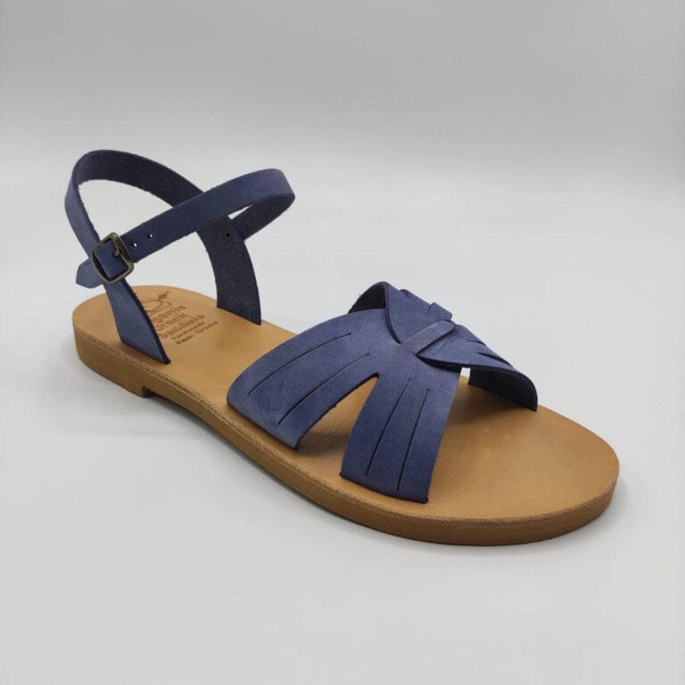 Interlocking Straps leather Sandal lilac