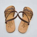 Melanes Leather Ankle Strap Flat Sandal - Image 4