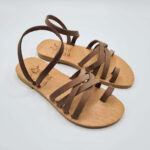 Melanes Leather Ankle Strap Flat Sandal - Image 2