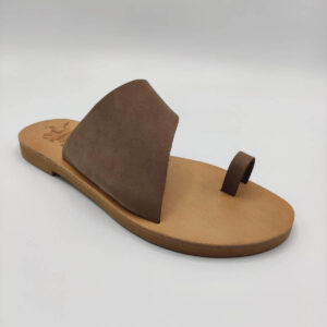 Toga Toe Ring Leather Sandal Mocha