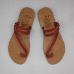 Comi Women Leather Toe Three Straps Slide - Image 17