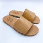 Men Single Strap Leather Slide - Image 3