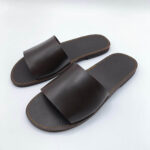 Men Single Strap Leather Slide - Image 8