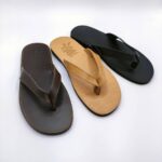 Eros Mens Leather Flip Flops - Image 2
