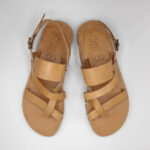 Mirtos Men's Leather Ankle Strap Flat Sandal - Image 7