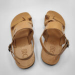 Mirtos Men's Leather Ankle Strap Flat Sandal - Image 6