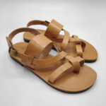 Mirtos Men's Leather Ankle Strap Flat Sandal - Image 5