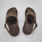 Mirtos Men's Leather Ankle Strap Flat Sandal - Image 3