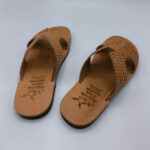 Mens Leather Slide H Cut Embossed Leather - Image 16
