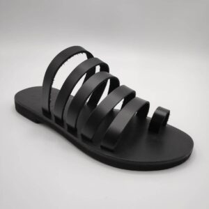 Niki Leather Sandal Total Black