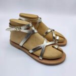Dimitra Flat Strappy Leather Sandals - Image 26