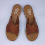 Xi Platform Black Leather Cross Strap Sandals - Image 20