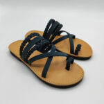 Elani Braided Leather Flat Sandals - Image 11
