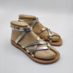 Denisa Strappy lace up leather sandal - Image 8