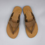 Verya Handmade Thick Leather Overfoot Slide Sandals - Image 11