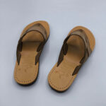 Verya Handmade Thick Leather Overfoot Slide Sandals - Image 10